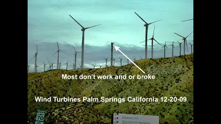 Wind Turbines Palm Springs California 2009