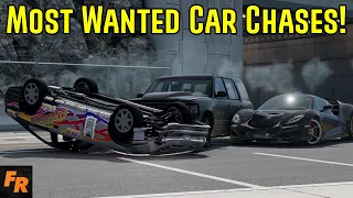 Most Wanted Car Chases On BeamNG Drive!