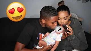 MEET OUR BABY GIRL FOR THE FIRST TIME *BABY FACE REVEAL*