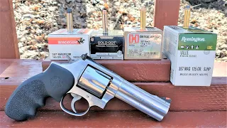 🥇What's the Best .357 Magnum Load❓ Critical Defense VS Gold Dot VS UMC VS Black Talon - Gel Test