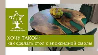 Хочу такой: как сделать стол с эпоксидной смолы