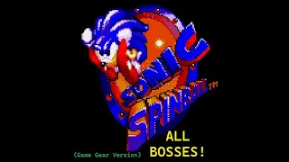 Sonic Spinball (Game Gear) All Bosses (No Damage)