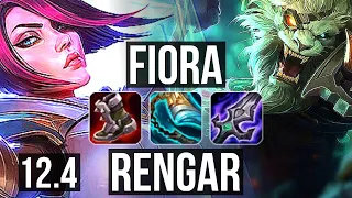 FIORA vs RENGAR (TOP) | 11/1/8, 69% winrate, Legendary | NA Grandmaster | 12.4