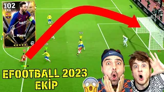 102 MESSİ GOLLERİ İLE EMJANI ŞOK ETTİ ! EFOOTBALL 2023 EKİP MODU 😱 ÜMİDİ VE EMJAN AYNI TAKIMDA !