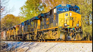 Railfaning The CSX Memphis Subdivision featuring HeritageUnits and foreign power & More￼