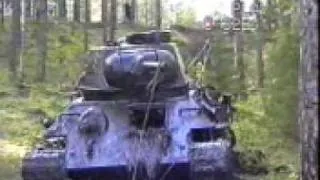 Nazi [ Russian ] Tank Found in Lake, recovered  - Ukraine