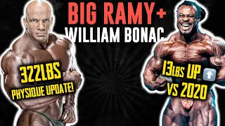 BIG RAMY Physique Update at 322lbs 🤯 8 Weeks Out 2021 Mr Olympia + William Bonac up 13lbs vs 2020