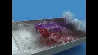 Collapsing towers - Fluid simulation with solid-fluid coupling