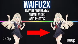 Waifu2X  AI anime video photo repair REVIEW