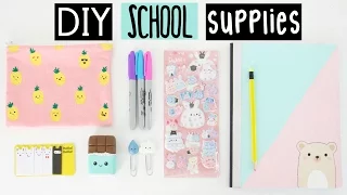 DIY SCHOOL SUPPLIES For Back To School!