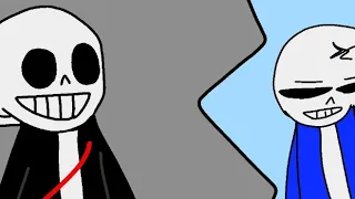 Last!breath sans vs Glitch!tale sans fight part 2