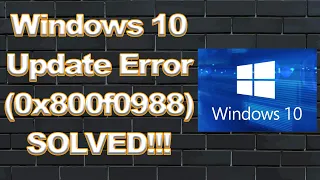 Windows Update 10 Error : KB4601319 SOLVED!!!