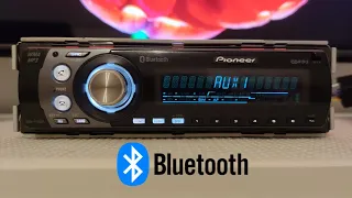 Pioneer DEH-P55BT с установленным Bluetooth модулем.