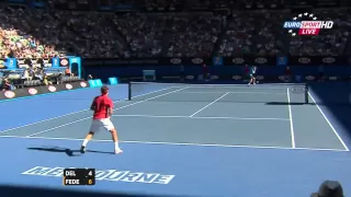 Australian Open 2012 Q F   Federer vs Del Potro HD