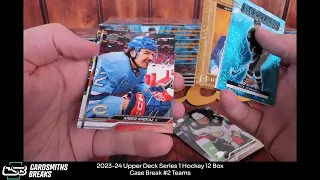 2023-24 Upper Deck Series 1 Hockey 12 Box Case Break #2