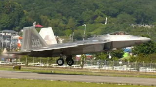 横田基地友好祭2024展示機フライイン YOKOTA AirBase FriendShipFestival2024 F2 F15 F16 F22 フレンドシップフェスティバル