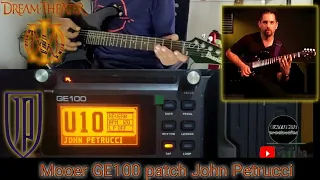 Mooer ge 100 setting john petrucci patch dream theater