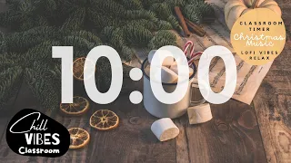 🌟10 min Christmas Aesthetic timer | Christmas Songs lofi beats | relaxing winter vibes | study chill