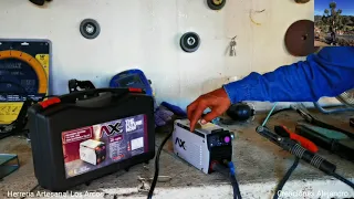 Te muestro como funciona este mini inversor de 120 Amperes con electrodo 7018 de 1/8