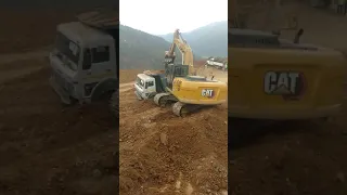 hill cutting in nagaland by excavator
