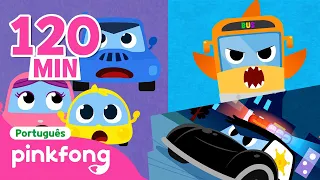 [TV] Melhores Carros e Ônibus 🚗 🚌 | + Completo | Pinkfong, Bebê Tubarão! Canções para Crianças