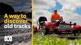 Heritage train enthusiasts look to rail bike tourism to save beloved train line | ABC Australia