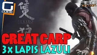 SEKIRO - Great Carp Quest Guide (3 Lapis Lazuli)