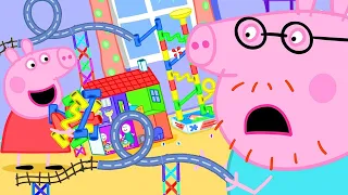 Peppa Pig English Episodes ü§© The Biggest Marble Run Challenge with Peppa Pig