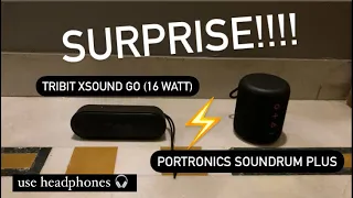 Tribit Xsound Go vs Portronics Soundrum Plus two best speakers !!! #SpeakerShowdown