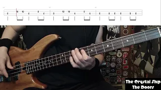 The Crystal Ship by The Doors - Bass Cover with Tabs Play-Along