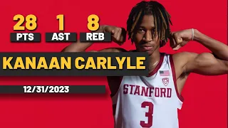 Kanaan Carlyle Stanford Cardinals 28 PTS 8 REB 1 AST vs Arizona Wildcats