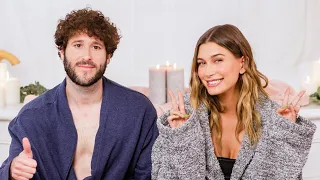 Lil Dicky & Hailey Rhode Bieber eat cheesesteaks & have a spa day | WHO’S IN MY BATHROOM?