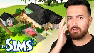 Building the same house in The Sims 3