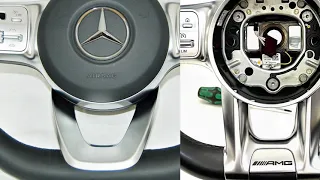 Mercedes Amg  lenkrad lenkradblende w213 w205 w238 w222 w177 Umbau Facelift steering wheel retrofit