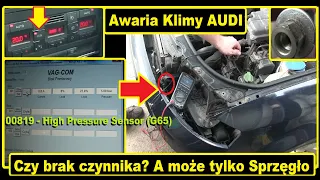Audi ECON Naprawa klimatyzacji błąd A4 B6 Klima nie działa Czujnik 00819 - High Pressure Sensor G65