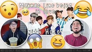 BTS | maknae line being in love with hoseok for 15 minutes straight | NSD REACTION