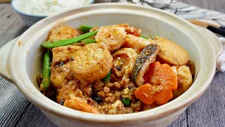 Restaurant Style Recipe! Quick Braised Tofu Pot 速炖豆腐锅 Chinese Lunch / Dinner One-Dish Meal