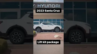 Come check out our 2023 Hyundai Santa Cruz Sel Featuring upgraded tires and lift kit #hyundaisantac