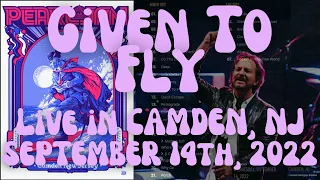 Pearl Jam - Given To Fly - Live in Camden, NJ 09/14/2022 - Freedom Mortgage Pavilion