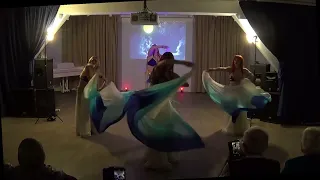 Танец с шалями "Загадочный мир" Танец с платком.  Dance with veils, veildance