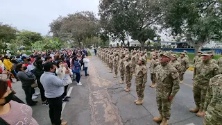 Visita de familiares a la tropa del Servicio Militar Voluntario FAP