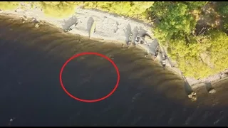 Huge Loch Ness Monster Like Creature Captured By Drone In Scotland | Loch Ness Monster Caught on Cam