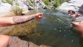 Deep creek falls! Jumping the ledges (scary)