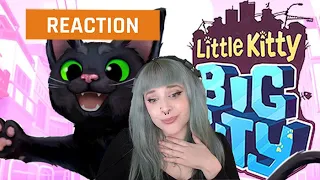 My reaction to the Little Kitty Big City Release Date Reveal Trailer | GAMEDAME REACTS