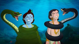 Krishna aur Balram - जहरीले नाग की चुनौती | Cartoon for kids | Hindi stories for kids