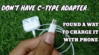 I Found A Way To Charge Aipods Pro With Phone🔥 |Now You Don't Have To Buy Type-C Adapter😃