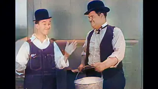 Laurel & Hardy - "The Finishing Touch" 🎩🔨 (Full Episode Colorized in English)