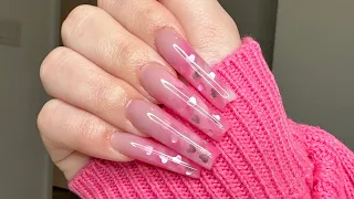 Acrylic Nails Tutorial | Ombré Marble With Encapsulated Nail Art For Beginners
