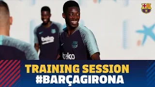 Last training session before the match against Girona