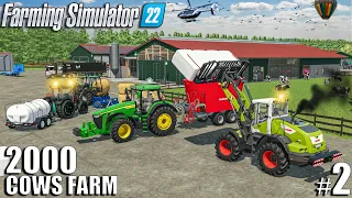 Feeding 2000 Cows | 2000 Cows Farm | Episode #2 | Farming Simulator 22